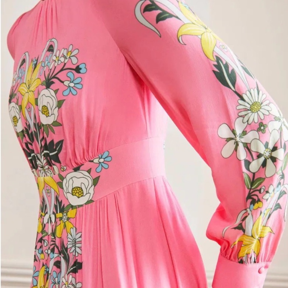 Boden Women's Pink Floral Maxi Dress - Picture 3 of 6